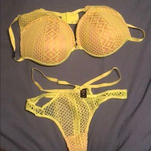 Bra and panty set panties are a medium